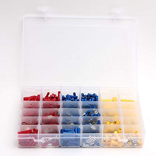Davitu 720Pcs Insulated Electrical Wire Terminals Crimp Connector Spade Set