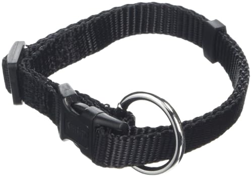 Kerbl Pet Halsband Miami, Hundehalsband, 10mm, verstellbar 20-35cm, schwarz, Nylon, Hunde, wasserabweisend, schmutzabweisend
