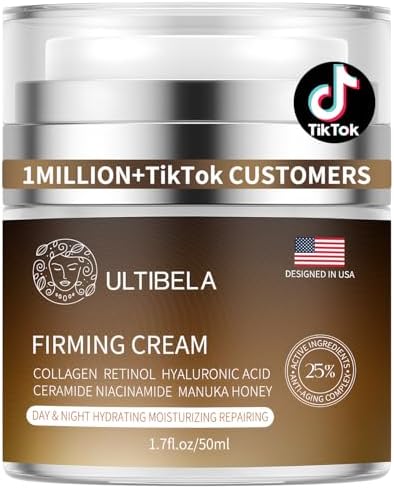 Tighten and Lift Neck Cream, Deep Hydration Neck Firming Cream with Retinol, Collagen & Honey Anti-Aging & Wrinkle Moisturizer for Face, Neck & Décolleté Women & Men 1.7 Fl Oz