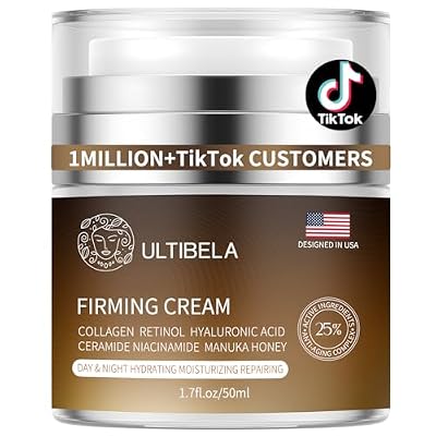 Tighten and Lift Neck Cream, Deep Hydration Neck Firming Cream with Retinol, Collagen & Honey Anti-Aging & Wrinkle Moisturizer for Face, Neck & Decollete Women & Men 1.7 Fl Oz