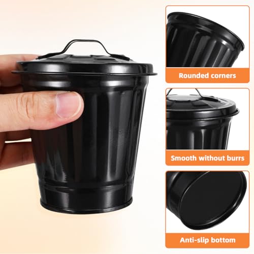 Mini caneca de escritorio con tapa compacta 4.33 pulg miniatura 5