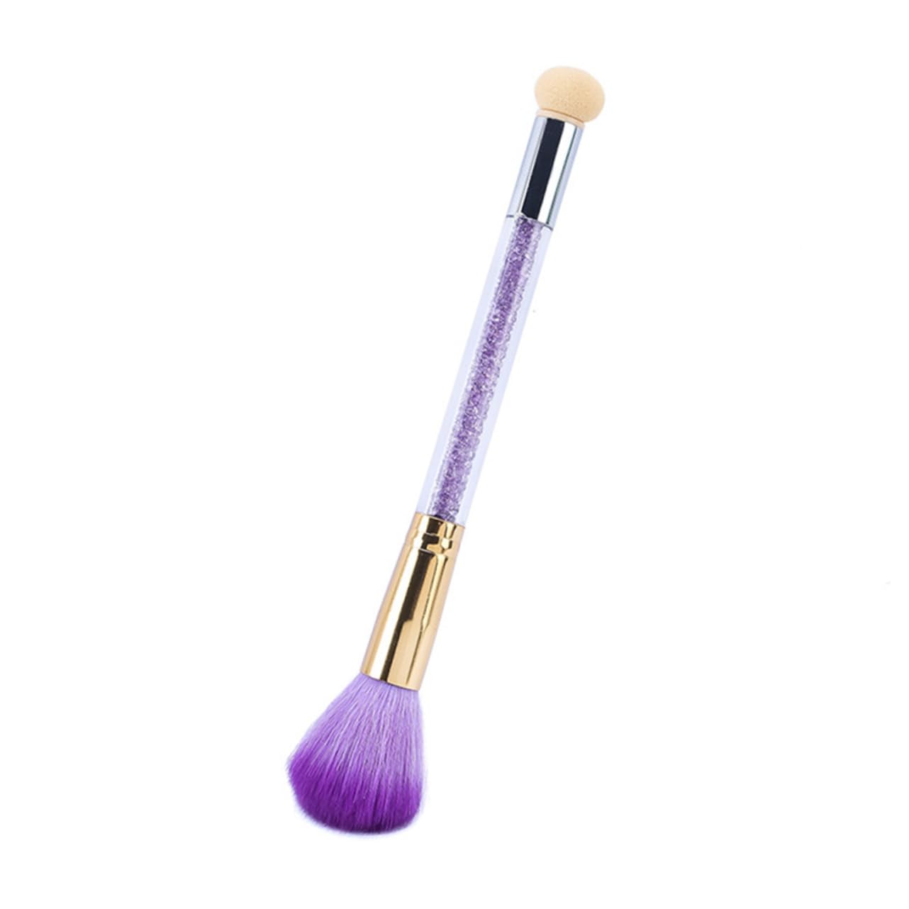 WOFASHPURET Dual Heads Nail Art Brush Professional Sponge Brush for Gradient Designs and Glitter Application Manicure Tool for DIY Nail Art Enthusiasts