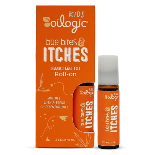 Image of Oilogic Bug Bite Itch Roll-On Essential Oil for Kids - 100% Pure Essential Oils for Soothing Skin - Gentle, Kids-Safe Formula for Toddlers & Children, Indoor & Outdoor Use, 9ml