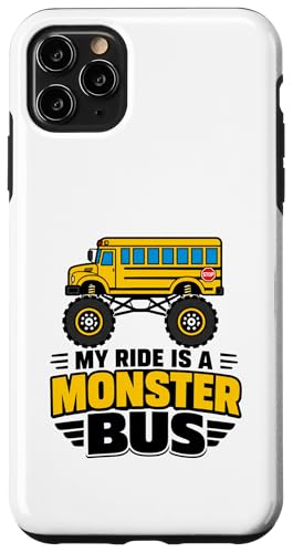 My Ride is a Monster Bus�AAwesome Monster School Bus Lovers �X�}�z�P�[�X iPhone 11 Pro Max �p