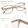 Madison Avenue Blue Light Blocking Glasses Anti Eyestrain UV Glare Blue Light Glasses for Women with Case, TV Phone Computer Gaming Eyeglasses (Coffee Brown) #2