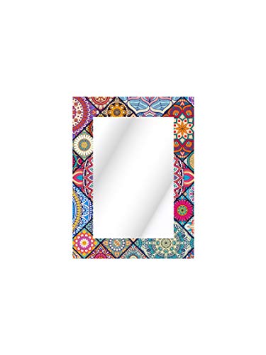 CustomGlass Miroir mural rectangulaire avec décoration personnalisée Motif magicien 30 x 21 cm Cover