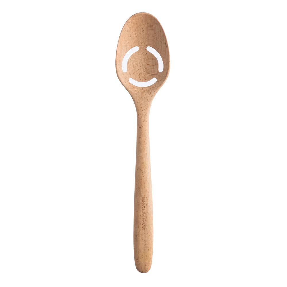 Mason Cash Beige Innovative Kitchen Slotted Wooden Spoon,