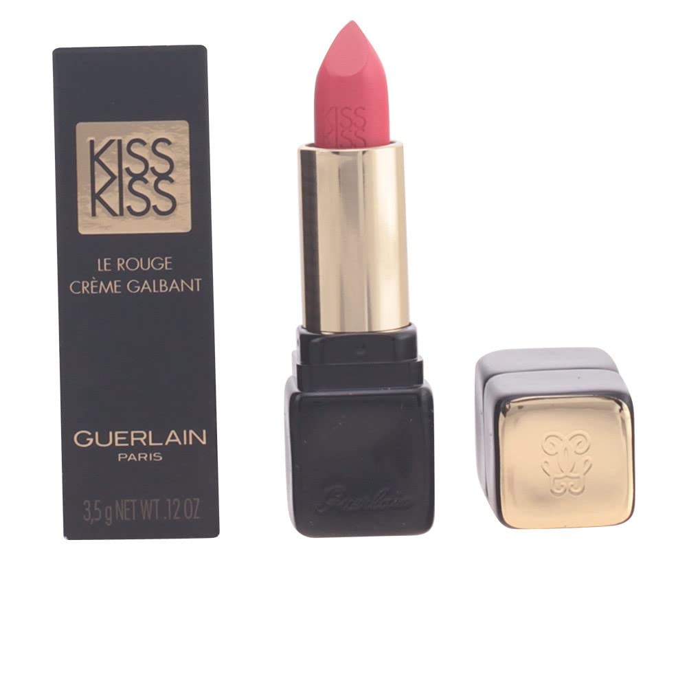 Guerlain Kiss-Kiss Shaping Cream Lip Color Lipstick for Women, No. 343 Sugar Kiss, 0.12 Ounce