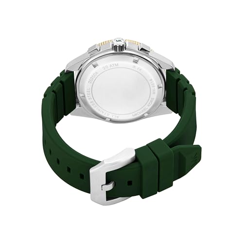Image of Michael Kors Maritime Green Quartz Silicone Watch MK9214