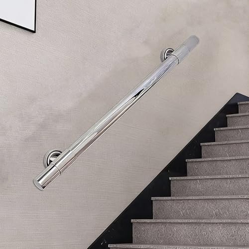 Barandilla de Acero Inoxidable para Escaleras, Pasamanos Metálicos Industriales Antideslizantes para Escaleras, para Terrazas Interiores y Exteriores, Porches(200cm/78.7in)