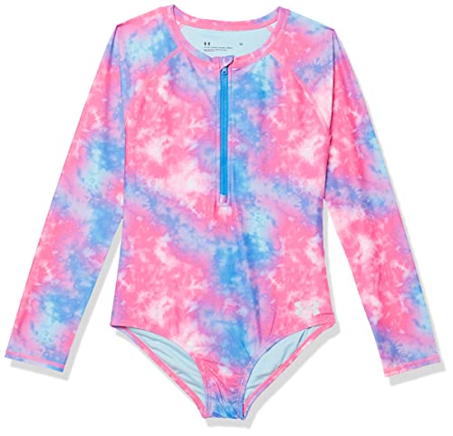 Image of Under Armour Girls One-Piece Paddlesuit Swimsuit, UPF 50+ Sun Protection, Quick Drying Bathing Suit
