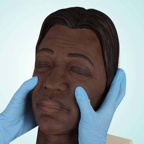 Image of Injection Face Training Model for Facial Injection Practice, Silicone Mannequin Face for Micro-Plastic Teaching, Esthetician's Class Injection Training to Medical Student - Kaya Model