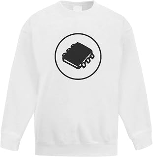 Azeeda 'Microchip In Circle' Kid's Sweatshirt/Jumper (14-15 Years) (KW00041172)
