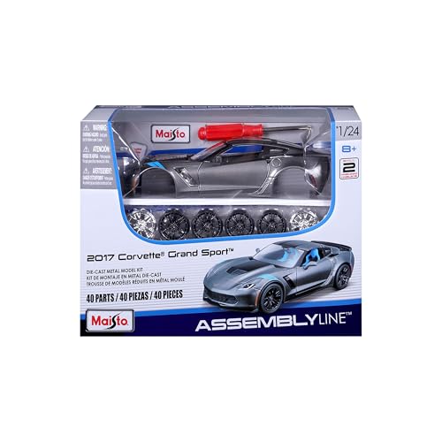 Maisto 1:24 Chevrolet Corvette Grand Sport gris miniatura 3