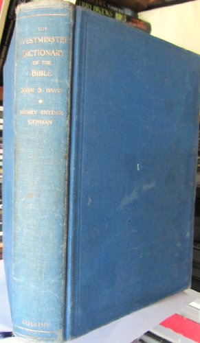 The Westminster Dictionary of the Bible