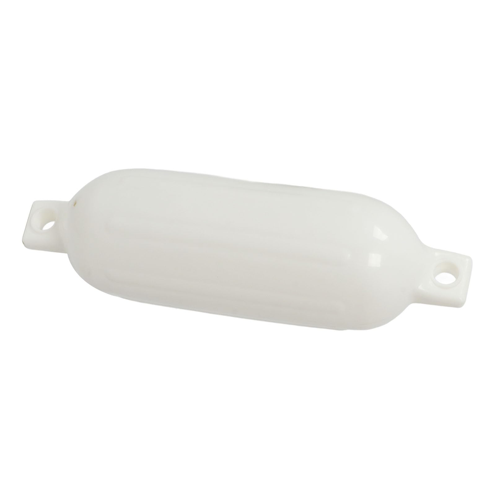 Parabordi Gonfiabili per Barche - Confezione da 4-14 cm x 51 cm in PVC Nervato con Cima per Yacht, Pontoni e Protezione del Molo (Bianco)