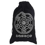 Xirfuni Tarot-Taschen, strapazierfähige Würfeltasche, Satin-Kordelzug-Tasche Mehrfach verwendbare Geschenktüte für Tarot-Karten Schmuck Party-Gefälligkeiten(2)