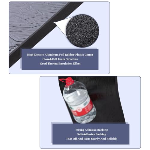 Lámina de aluminio autoadhesiva de algodón aislante, capa térmica insonorizada para techo, paredes y suelos, 10-30 mm de grosor