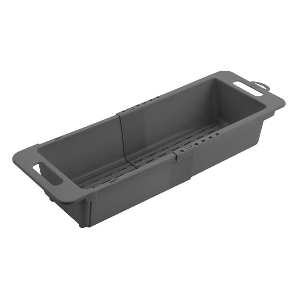Metaltex Drain-Flex kosz do mycia naczyń – wysuwany 35-52 cm, wytrzymały i lekki