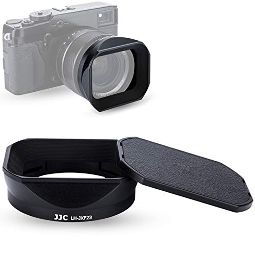 Square Metal Lens Hood w/Hood Cap Replace Fuji LH-XF23 for Fujifilm Fujinon XF 23mm F1.4 R & XF 56mm F1.2 R (APD) Lens on Camera X-S10 X-E4 X-T4 X-T3 X-T2 X-T1 X-Pro3 X-Pro2 X-Pro1 X-T30 X-T20 X-E3 -  JJC, 4332003145