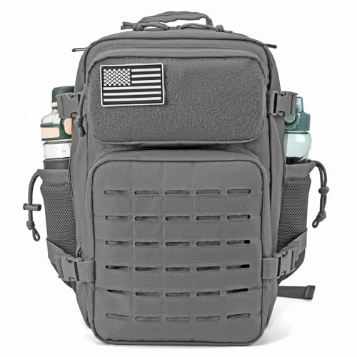 Image of QT&QY 25L /45L Military Tactical Backpack For Men Molle Daypack 3 Day Bug Out Bag Hiking Rucksack With Bottle Holder
