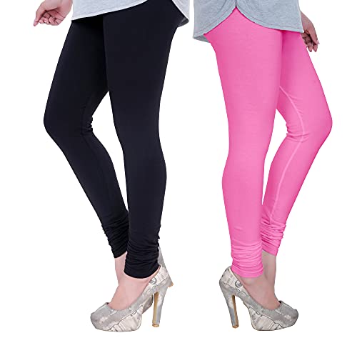 Image of Plus Size Churidar Leggings for Women & Girls Combo (Pack of 2)