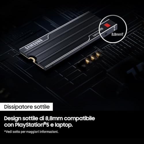 Memorie MZ-VAP1T0CW 9100 PRO SSD Interno con Dissipatore di Calore da 1TB, PCIe 5.0 x4, NVMe 2.0, SSD Progettato per Professionisti e Gamer, Compatibile con PC e Playstation 5 - Hdd - Immagine 6