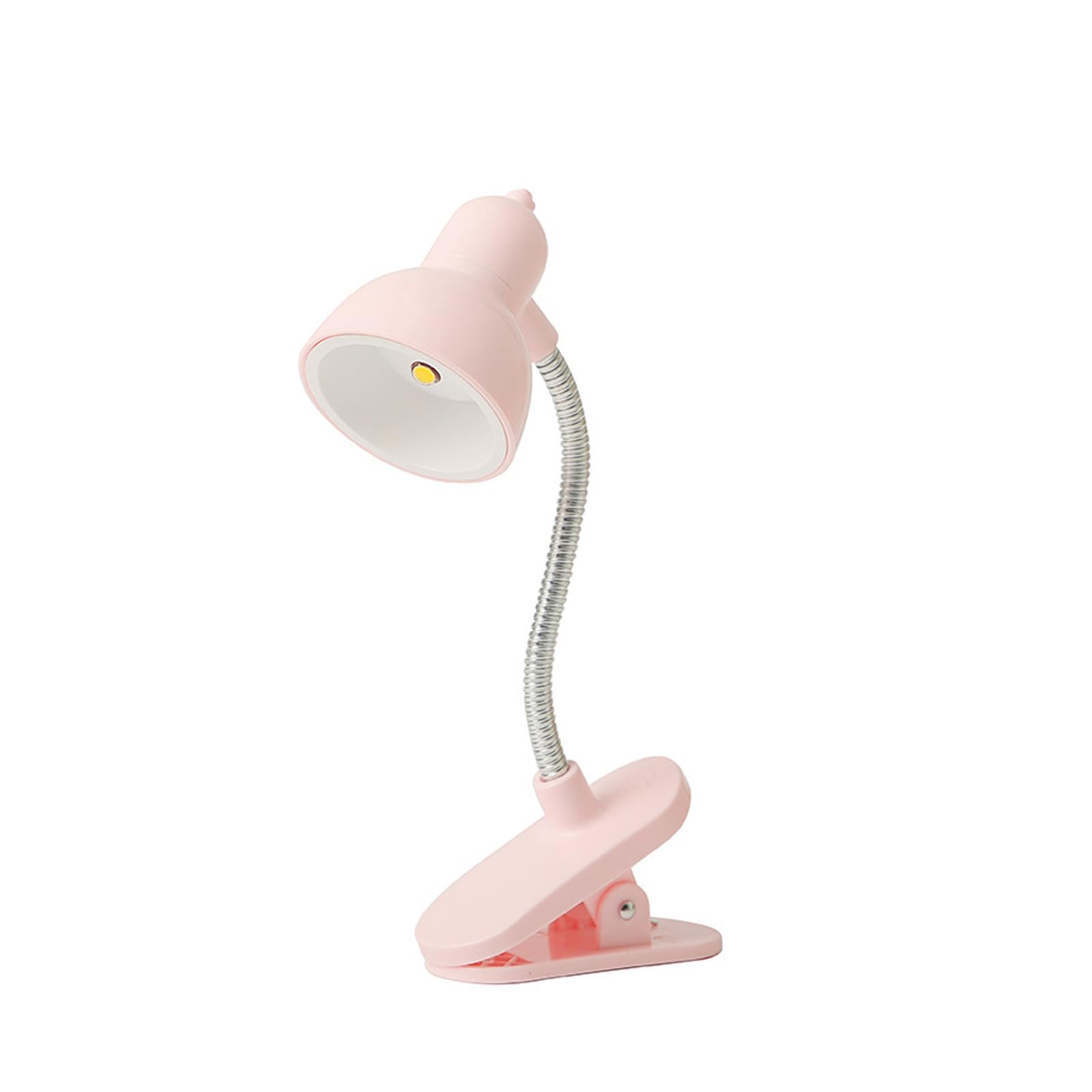 kokdid Rotatable Tiny Table Lamp with 360 Degree Rotating Neck Portable Clamp on Desk Warm Light for Bedside Tiny LED Desk Flexible Neck Reading