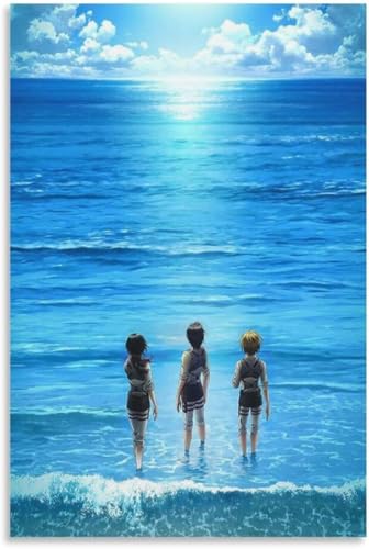 �A�j���i���̋��l�̃|�X�^�[3 �N�[�� �ǃA�[�g �L�����o�X �p�l�� �I�t�B�X���� �Ԃ牺���� �ŉ� �M�t�g (Unframe-style, 60x90cm)