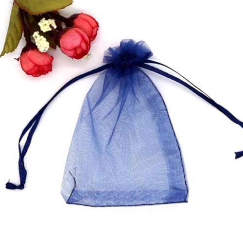 LTLSZRN 100pcs 9X12 cm Drawstring Organza Bag, Pochettes Cadeau Sacs À Cordon, Organza Sachets, Pochettes Cadeau en Organza, sachets en organza, sachets de...