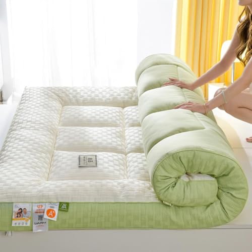 Colchón Plegable Suave de Estilo japonés, Tatami, futón Individual, Doble y Esponjoso, para Dormitorio de Estudiantes, Plegable, 004, 90 x 200 cm (004 120 x 200 cm)
