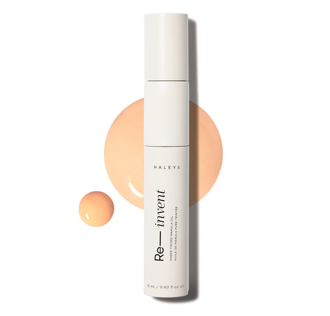 HALEYS Re-invent Sheer Tinted Marula Oil Light Medium Warm Skin Tint Tinted BB Moisturizer Tinted Foundation Face Oil