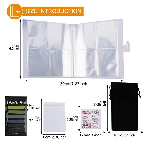 Transparent Jewelry Storage Book, Jewelry Book Organizer,Jewelry Storage Album With 50 Zipper Bag Clear Travel Jewelry Organizer Storage Book Bag For Rings Bracelets (160 Grids + 50 Ziplock Bags) #TOP1