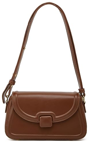 Bolso de hombro clásico y bolsa de axila Obosoyo para mujer en color marrón retro
