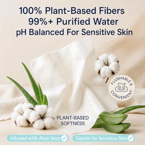Image of Go Flushable Wipes Travel Packs, 192 Packs, Fragrance Free