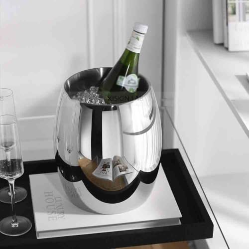 Cubo de champán comercial y doméstico de acero inoxidable para botellas 5