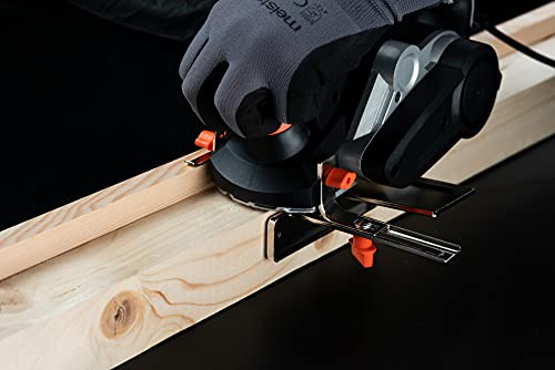 Meister Elektrohobel MEH 900-2, 900 W - Hobelbreite 82 mm - Spantiefe 3 mm - Falztiefe 15,5 mm - Mit Seiten- & Falztiefenanschlag - Staubfangbeutel / Hobelmaschine / 5460150 , Schwarz