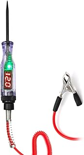 mewmewcat Testador De Circuito De Exibição Digital,6 V 12 V 24 V portátil carro automotivo display digital elétrico testador de circuitos caminhão de carro sonda de teste caneta de teste automotivo