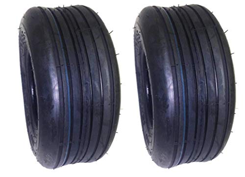 Rib Tire 11x4.00-5 11X400X5 11x4-5 (4 Ply) Compatible with Carlisle 5180111 - Set of 2