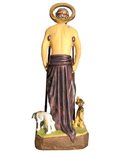 Estatua de San Lázaro de 8 pulgadas figura religiosa miniatura 3