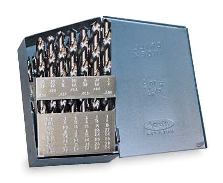 Jobber Drill Bit Set, 15-pc, 1/16 to 1/2In