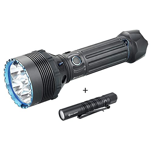 OLIGHT X9R Marauder 25000 Lumen High Performance Rechargeable Flashlight with I3T EOS 180 Lumens Dual-Output Slim EDC Flashlight