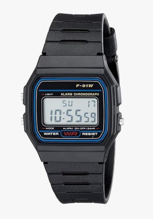 Image of AROA Premium Brand Vintage Series Digital Sports Square 4 Colours Dial LED Unisex Stainless Steel Strap Watch for Men's Watch for Women's Multicolor