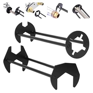 2 piezas Llave Inglesa Llave de instalaciÃ³n grifos fregaderos Llave Multifuncional de Grifo Fregadero lave hexagonal cuatro mandÃ­bulas Llave de grifo Fontaneria para Inodoro/Lavabo/BaÃ±o/Cocina