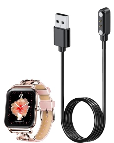 「GH-SMWL」 対応 スマートウォッチ 充電ケーブル 充電器 USB充電 100cm 汎用マグネット充電コード YANMONGI 磁気吸着 急速充電 高耐久 便利性 断線防止 低発熱 軽量 小さい 持ち運びやすい チャージャー 旅行用 磁気マグネット式