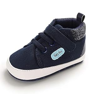 MASOCIO Baby Boy First Walking Shoes Infant Toddler Trainer Soft Sole Anti-Slip Prewalker