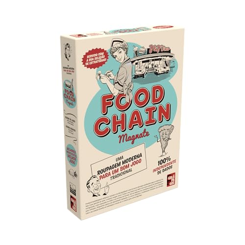 Asmodee,Food Chain Magnate,Jogo de Tabuleiro, Idade +14,2-5 jogadores, Partidas de até 240 min.