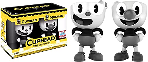 Funko POP! Games Cuphead & Mugman Exclusive Vinyl Figure 2-Pack [Black & White]