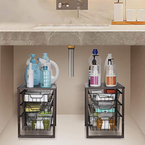 image for Simple Trending 3-Tier Under Sink Cabinet Organizer with Sliding Stora