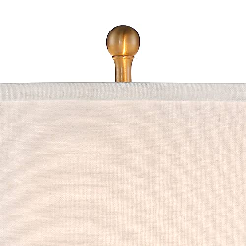 Lámparas de Mesa Tradicionales 30" Set de 2 Vidrio y Bronce miniatura 3
